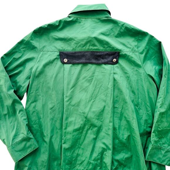 IC Connie K Green Spring Coat Size Large Oversized Art To Wear Funky Bright USA - Picture 6 of 8